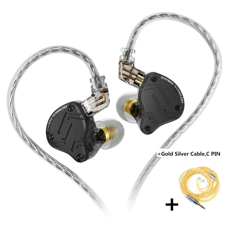 Metal-shell in-ear earphones with bass boost and active noise cancelling