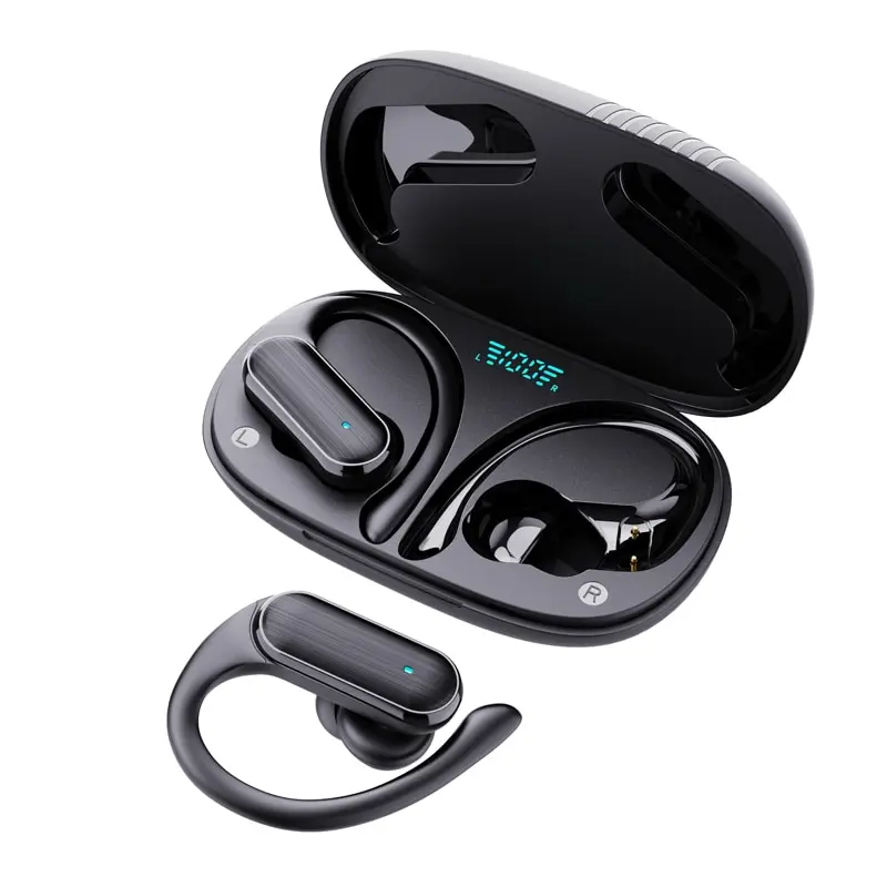Mini wireless Bluetooth earbuds with touch controls and sweat-resistant coating