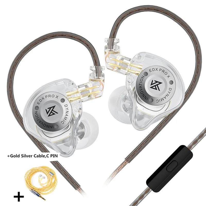 Dynamic in-ear headphones with detachable cable and sport design
