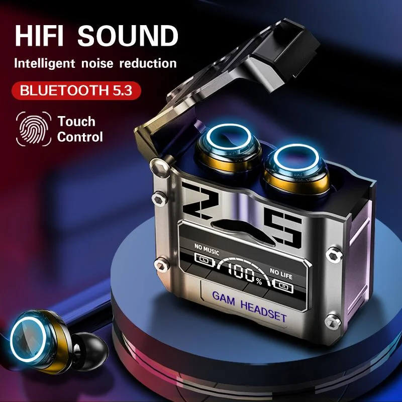 TWS wireless earbuds with touch controls and noise reduction for phones