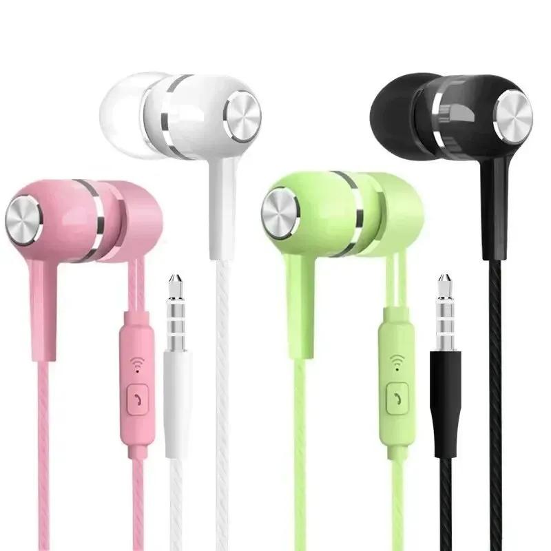 Wired in-ear earphones with microphone and inline controls