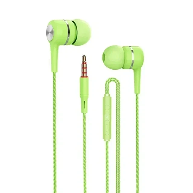 Wired in-ear earphones with microphone and inline controls