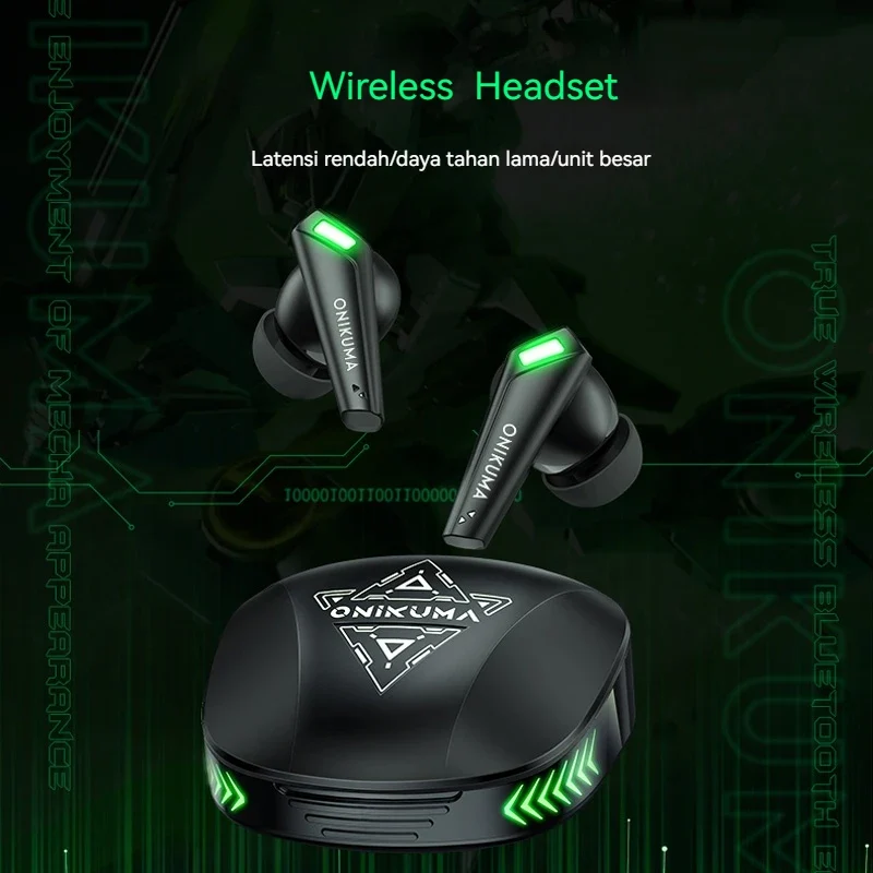 Wireless gaming earbuds with mic for immersive audio and clear chat