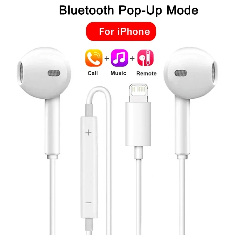 Wired in‑ear earphones with 3.5 mm jack and USB‑C for smartphones