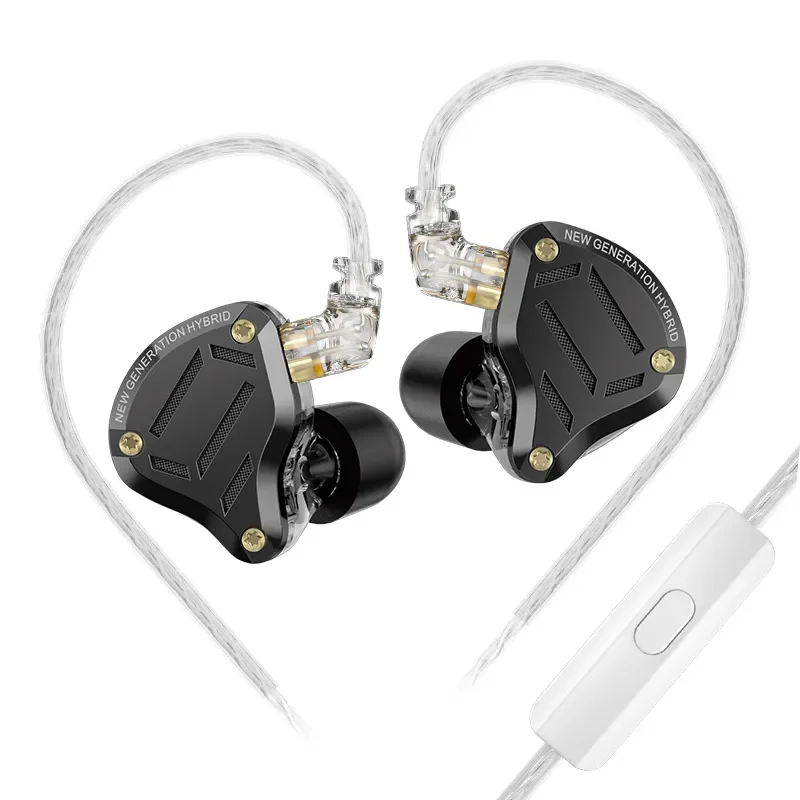 Metal in-ear earphones with 4-level tuning switch for custom audio