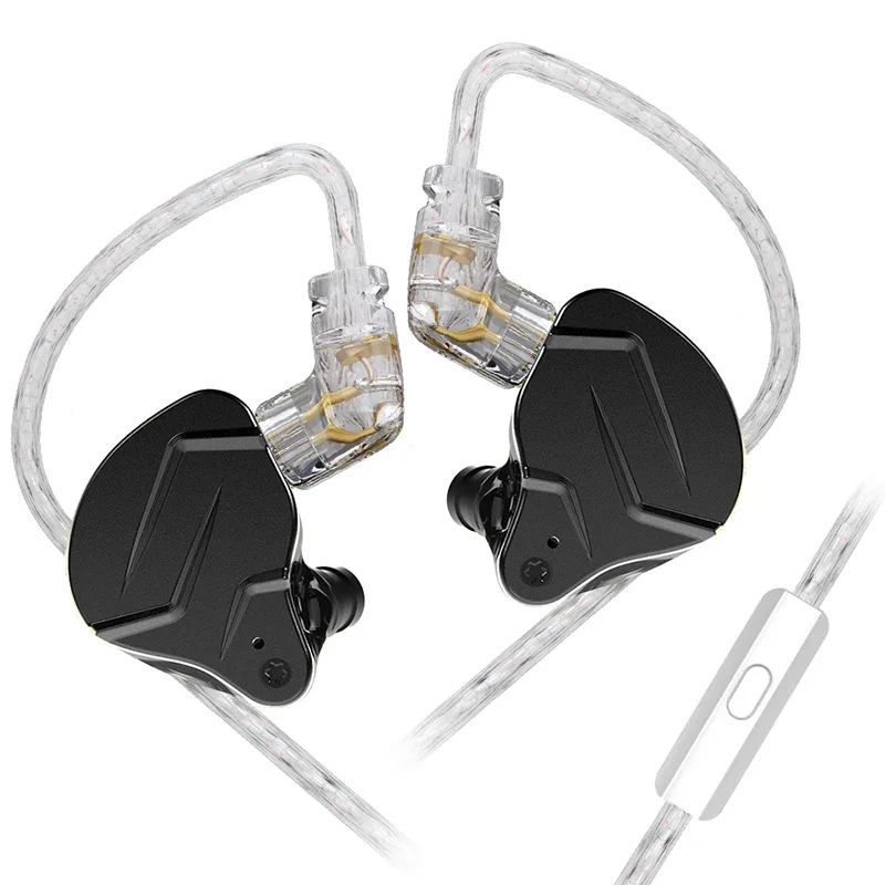 Hybrid HIFI in-ear earphones with noise cancelling and sport design
