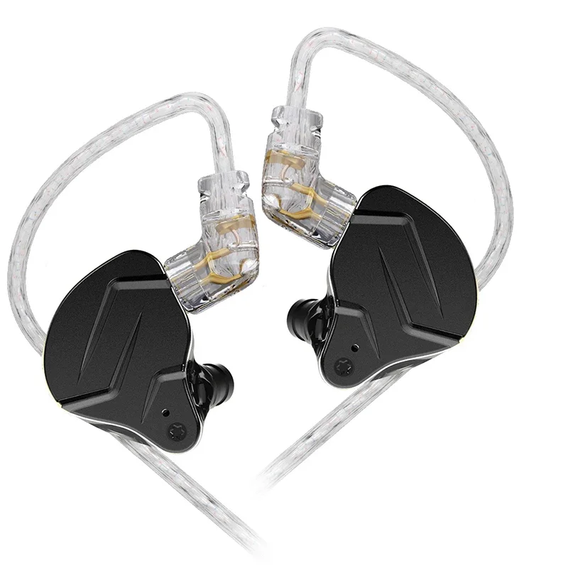 Hybrid HIFI in-ear earphones with noise cancelling and sport design