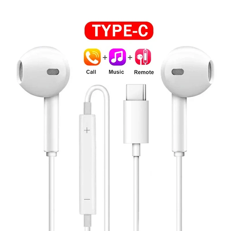 Universal wired in-ear earphones compatible with Xiaomi and Redmi devices