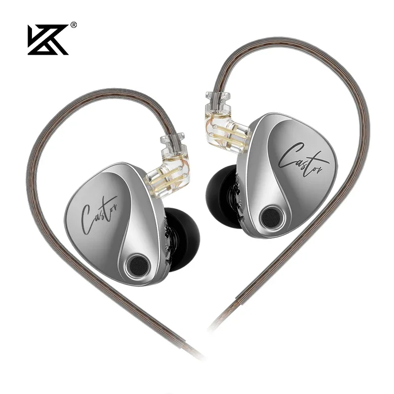 Dual-driver in-ear earphones with tunable bass and secure fit