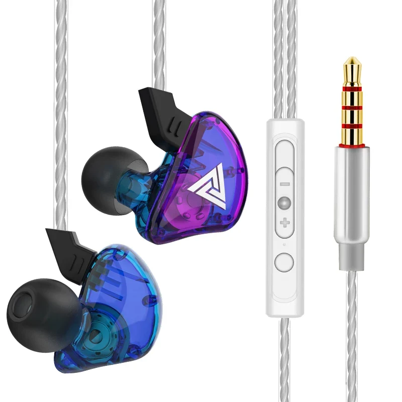 Hi‑Fi wired in‑ear earphones with copper driver and built‑in mic