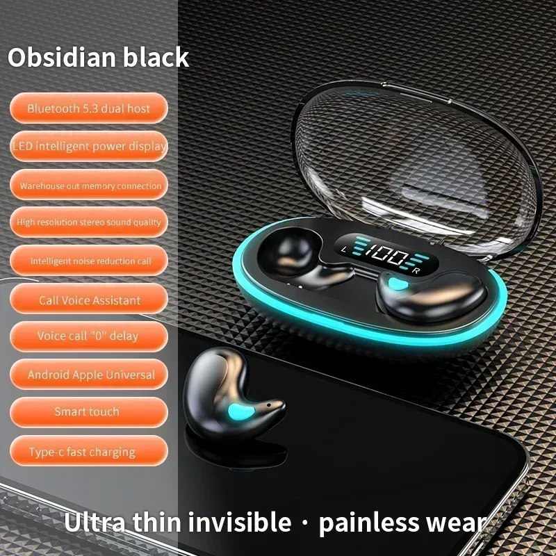 Ultra-Compact True Wireless Earbuds with Built-in Mic and HD Call Quality