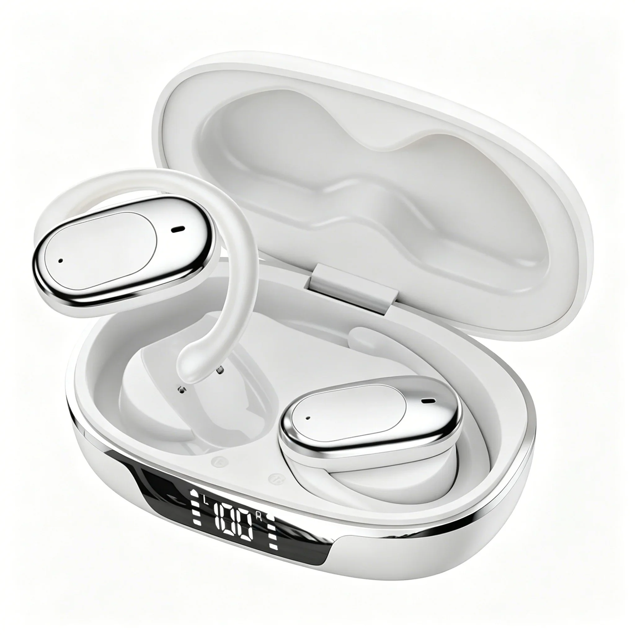 Noise-reducing sports earphones with Bluetooth 5.4 and waterproof design