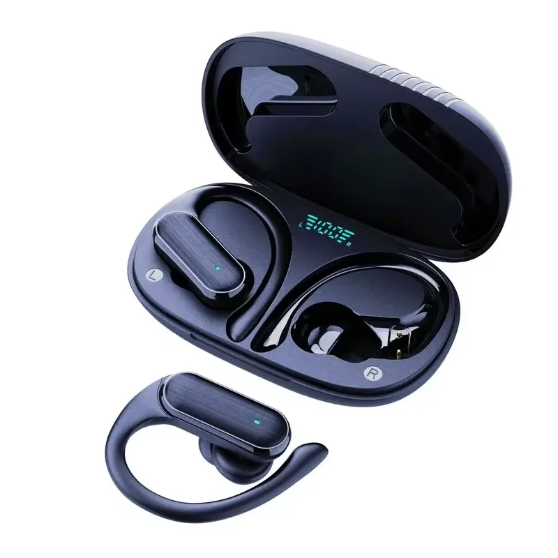 Ultra-light wireless sports earbuds with built-in mic and charging case