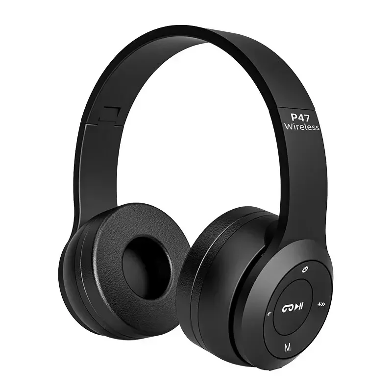 Folding Bluetooth wireless headset with stereo sound for active lifestyles