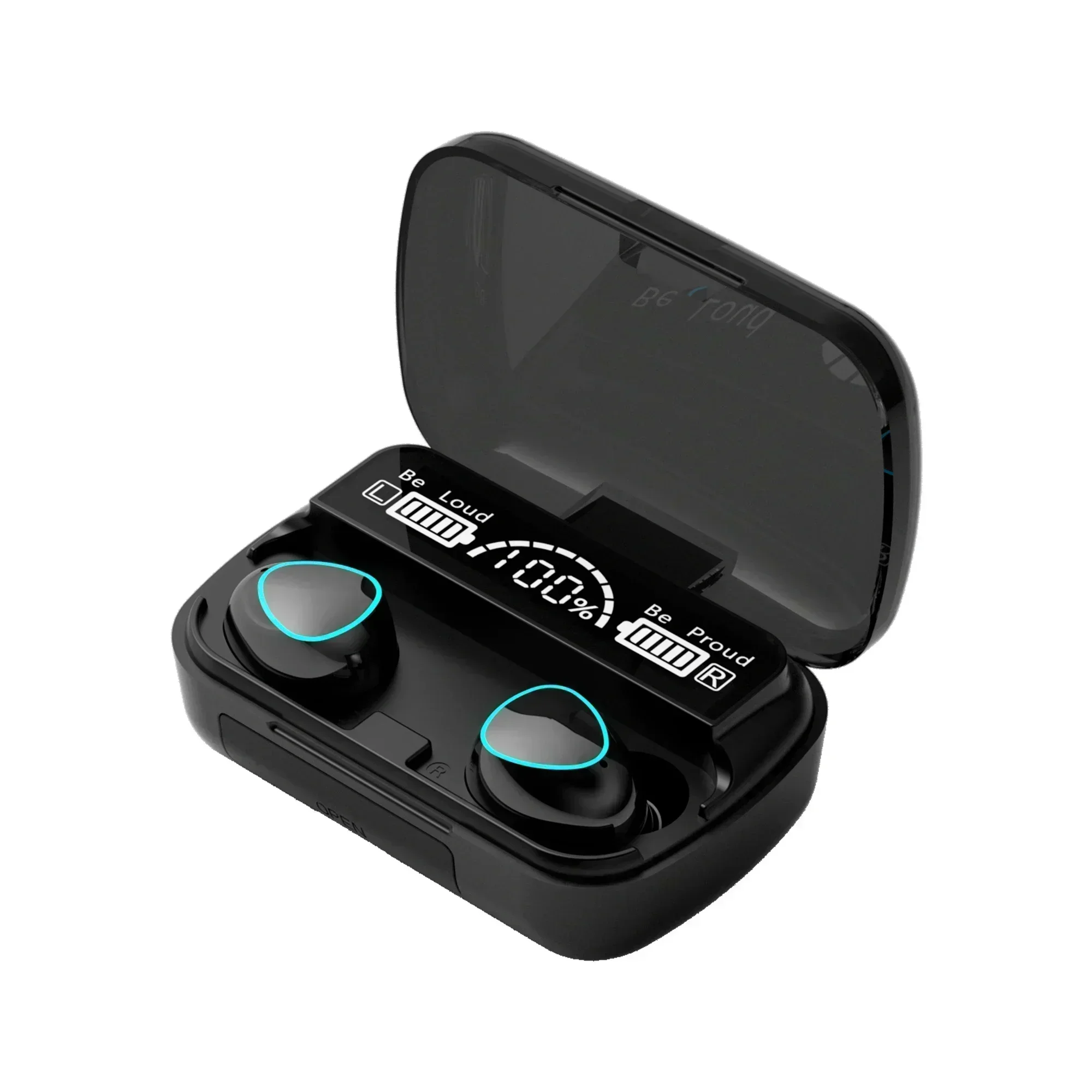 Waterproof wireless Bluetooth earbuds for sports and music