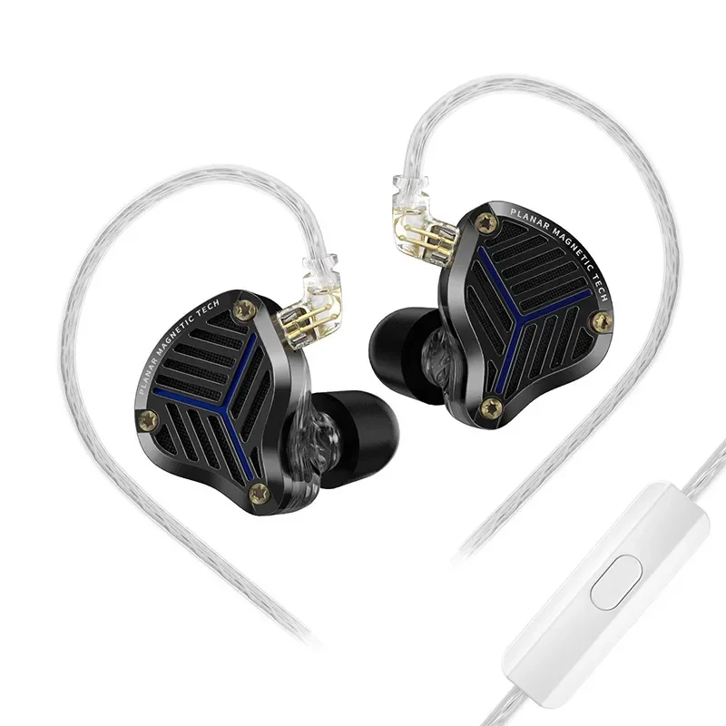 Planar diaphragm in-ear monitors with HiFi bass and replaceable cable