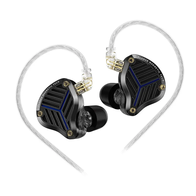 Planar diaphragm in-ear monitors with HiFi bass and replaceable cable