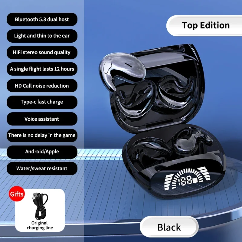Discreet wireless earbuds with noise cancelling and sports fit