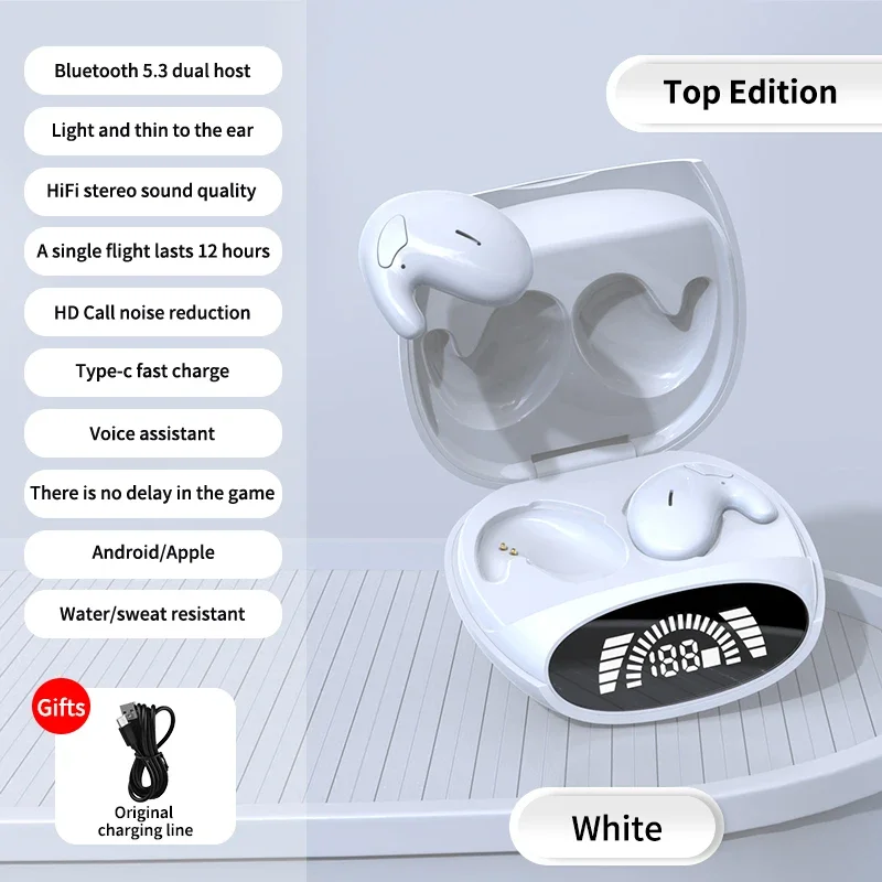 Discreet wireless earbuds with noise cancelling and sports fit