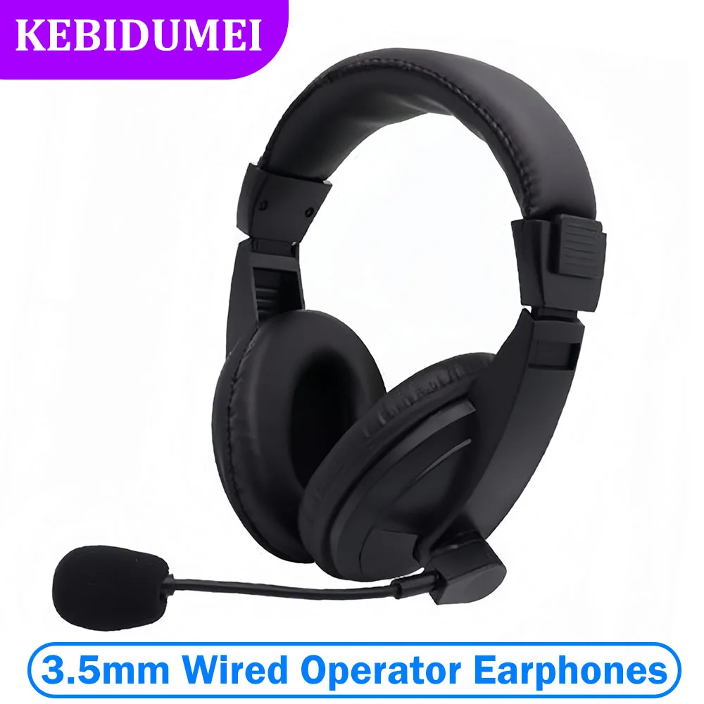Wired Headset with Noise-Reducing Mic for Calls and Classroom Use