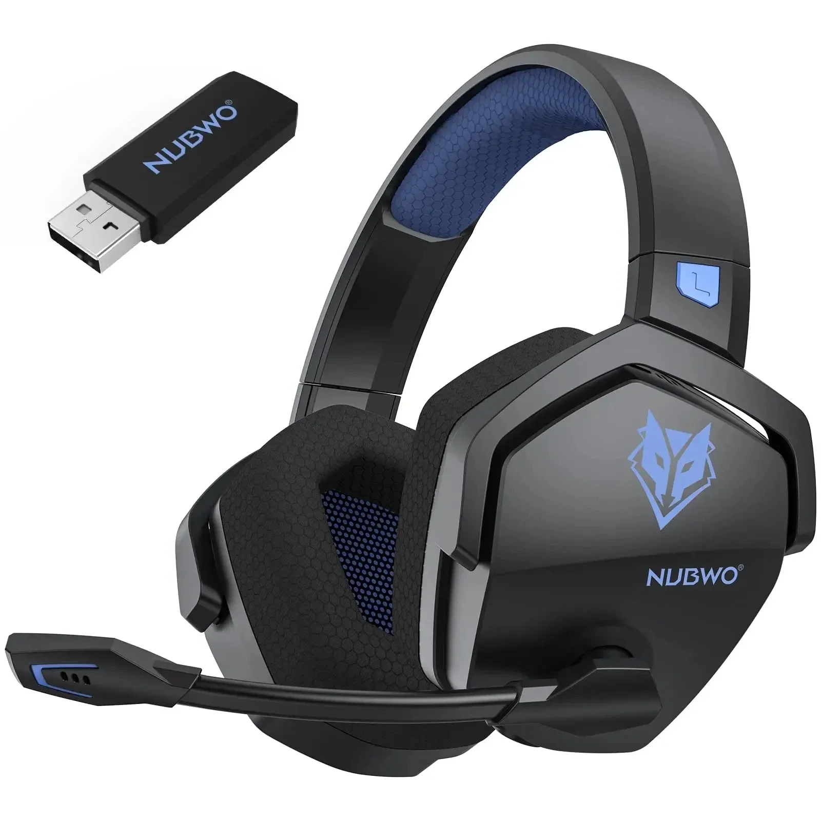 Dual wireless gaming headset with Bluetooth 5.3 and 2.4 GHz connectivity