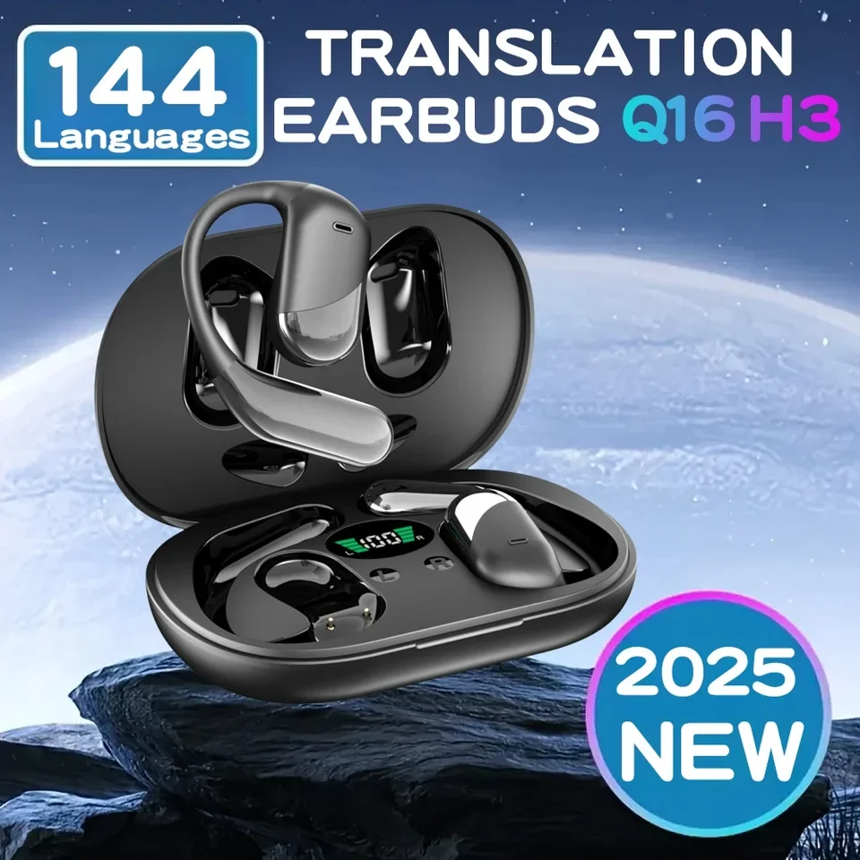 Real-time translation earbuds with Bluetooth 5.4 and AI language support