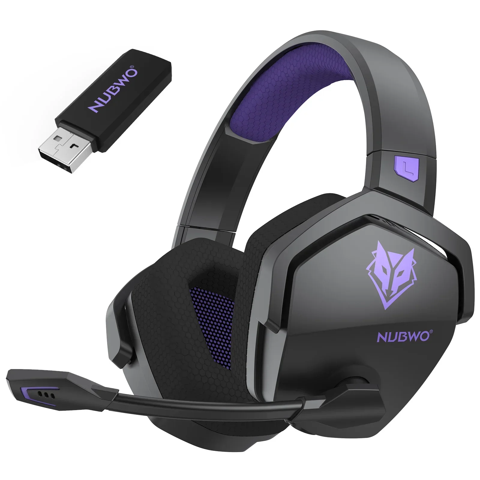 Dual-mode wireless gaming headset compatible with PS5, PC, and Switch