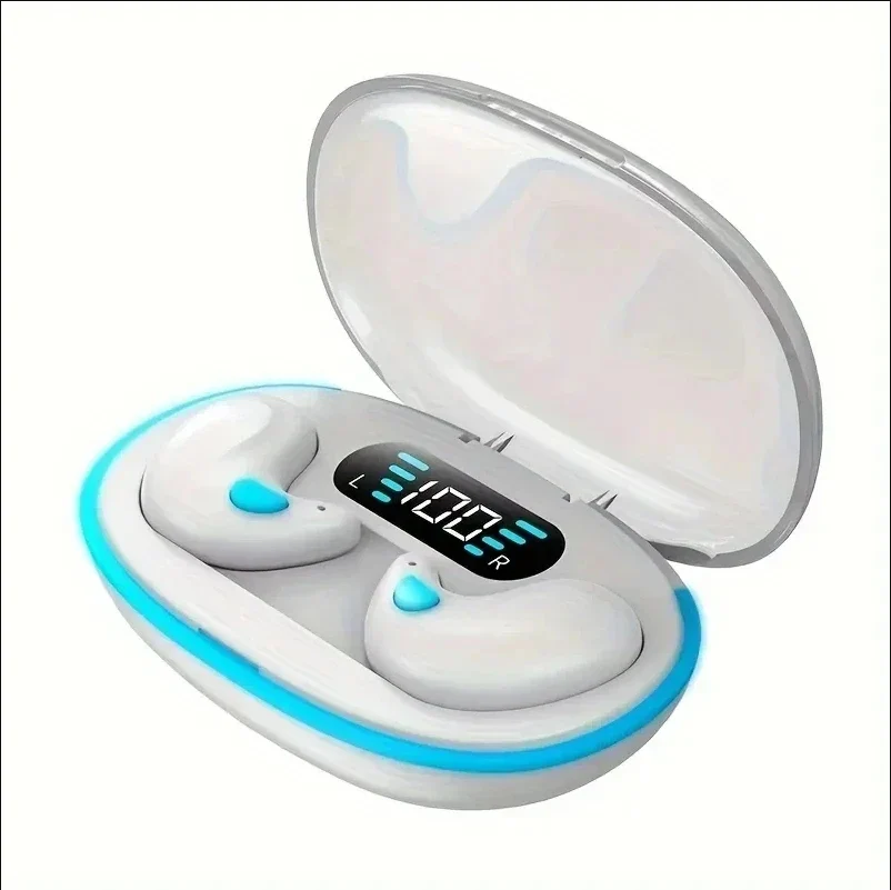 Ultra-Slim True Wireless Earbuds for Sleep and Sport – Bluetooth Stereo Headphones with Built-in Mic