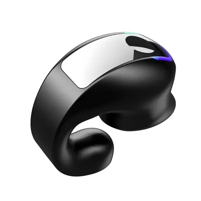 Clip-on Bluetooth earphone with bone conduction and stereo sound
