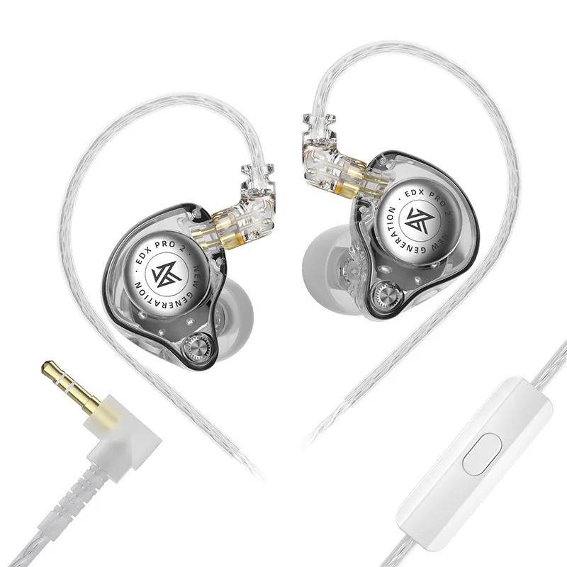 HiFi In-Ear Earphones with Dual Drivers and Optional 3.5mm Plug