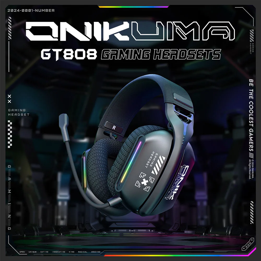 Wireless gaming headset with 2.4GHz, wired, and Bluetooth modes