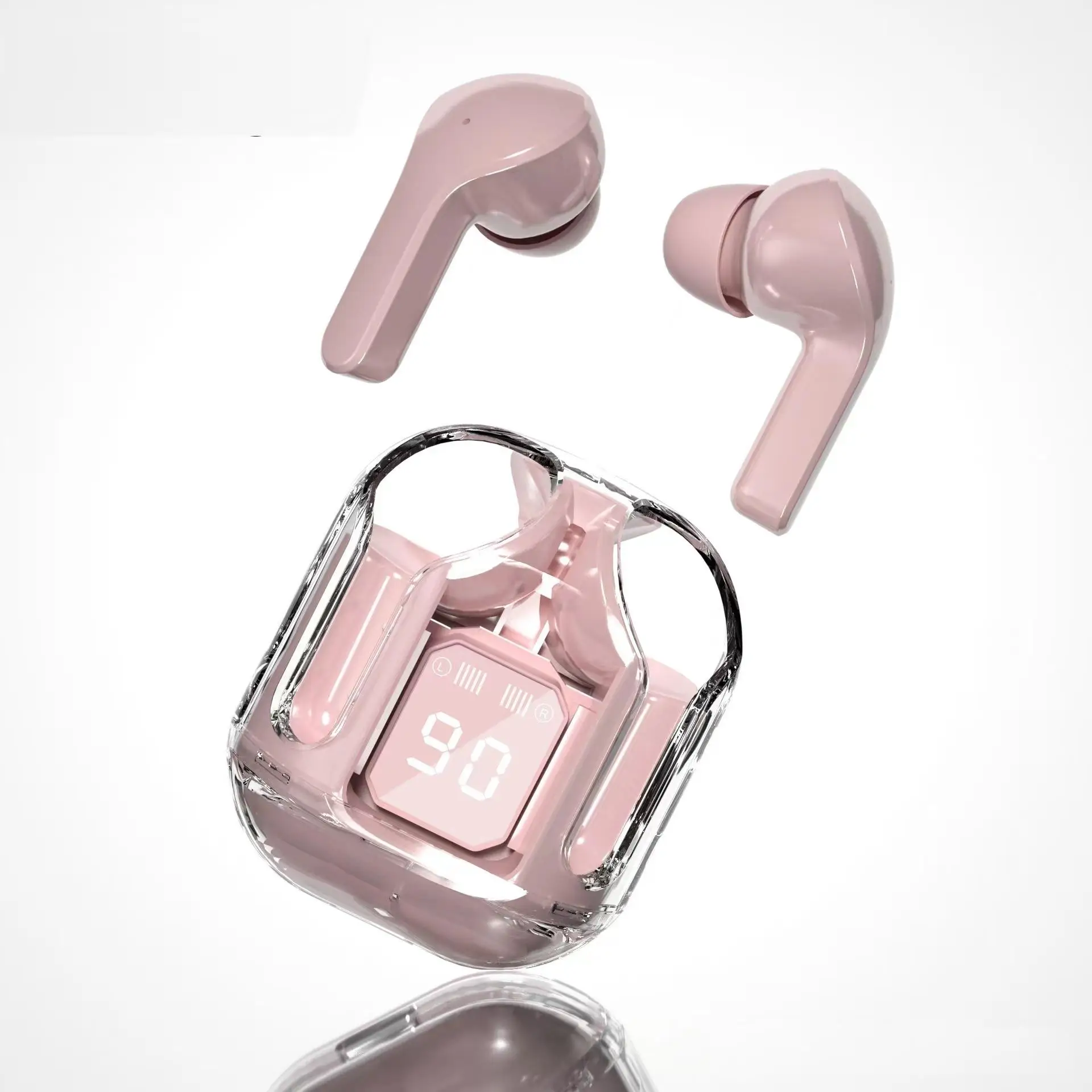 Wireless Bluetooth Earbuds with Noise Cancelling, Hi-Fi Stereo and Digital Display