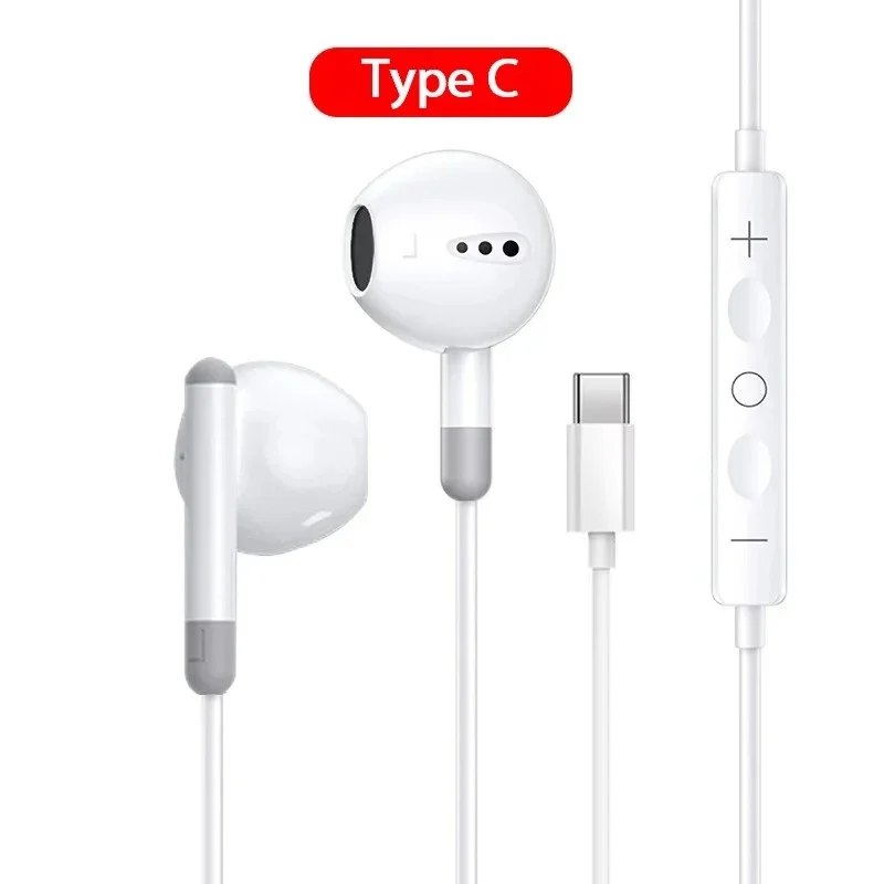 Wired in-ear earbuds with 3.5mm plug for iPhone 12-15, Samsung and Xiaomi