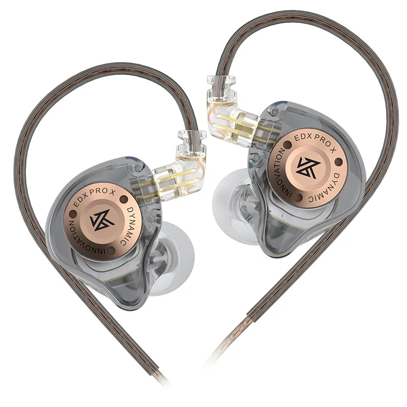 HIFI bass in-ear earphones with detachable 2-pin cable and noise cancelling