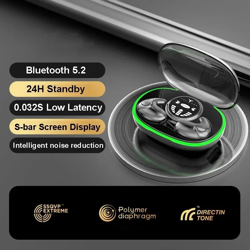 Noise-Reducing True Wireless Earbuds for Sleep and Gaming – Bluetooth 5.3 Headphones with Stereo Sound