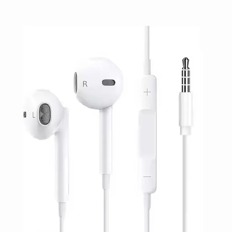 3.5mm wired in-ear earphones with microphone and volume control