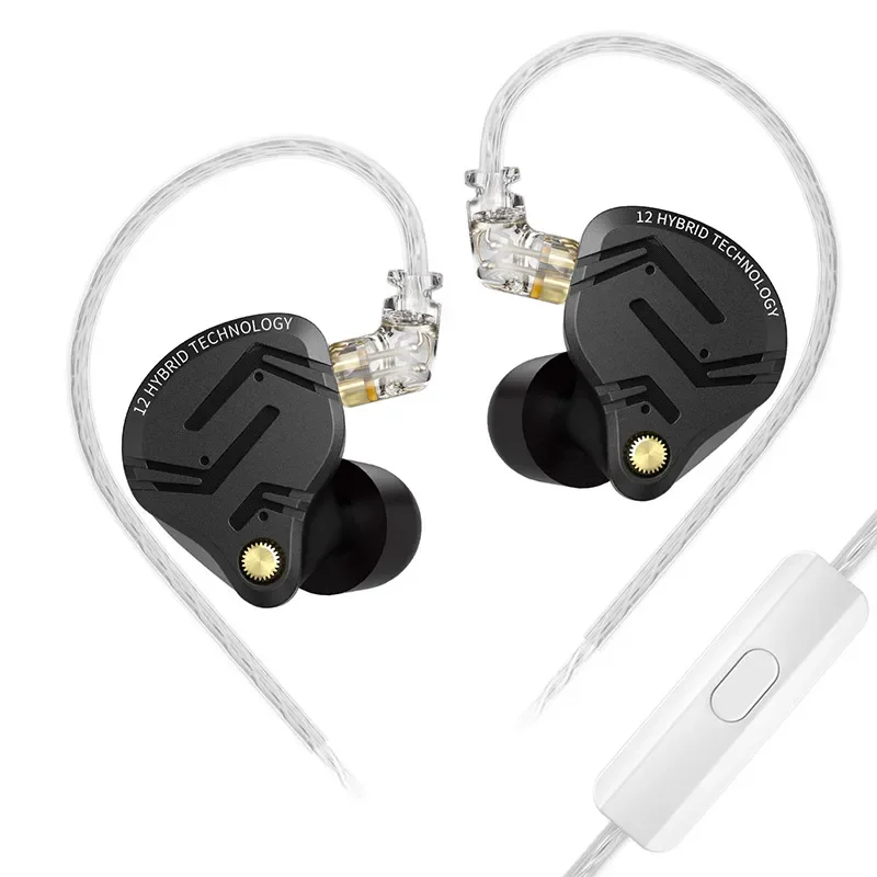 Hybrid In-Ear Monitor with 1 Dynamic and 5 Balanced Armature Drivers – Wired 2‑Pin Cable, Audiophile Sound for Gaming