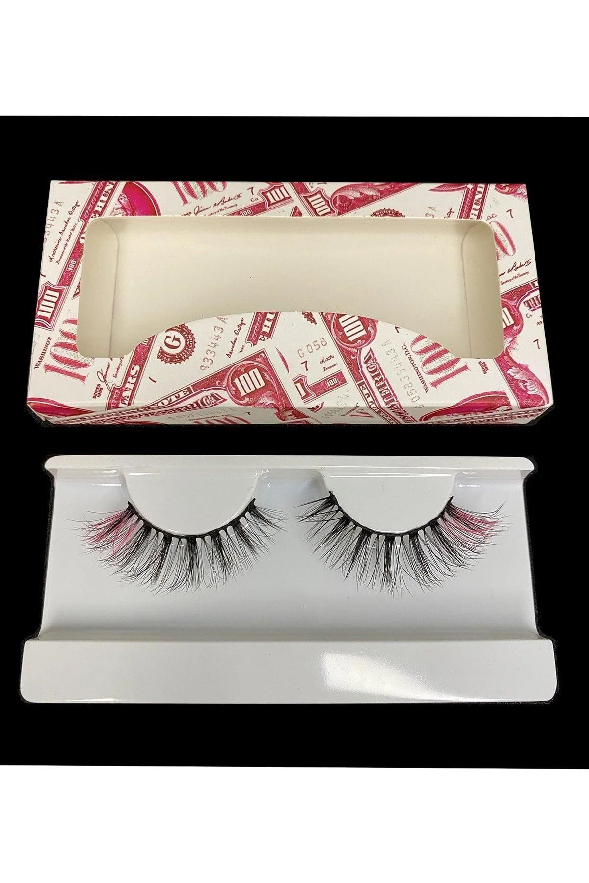 Handmade 3D Pink-Tipped Mink Eyelash Extensions