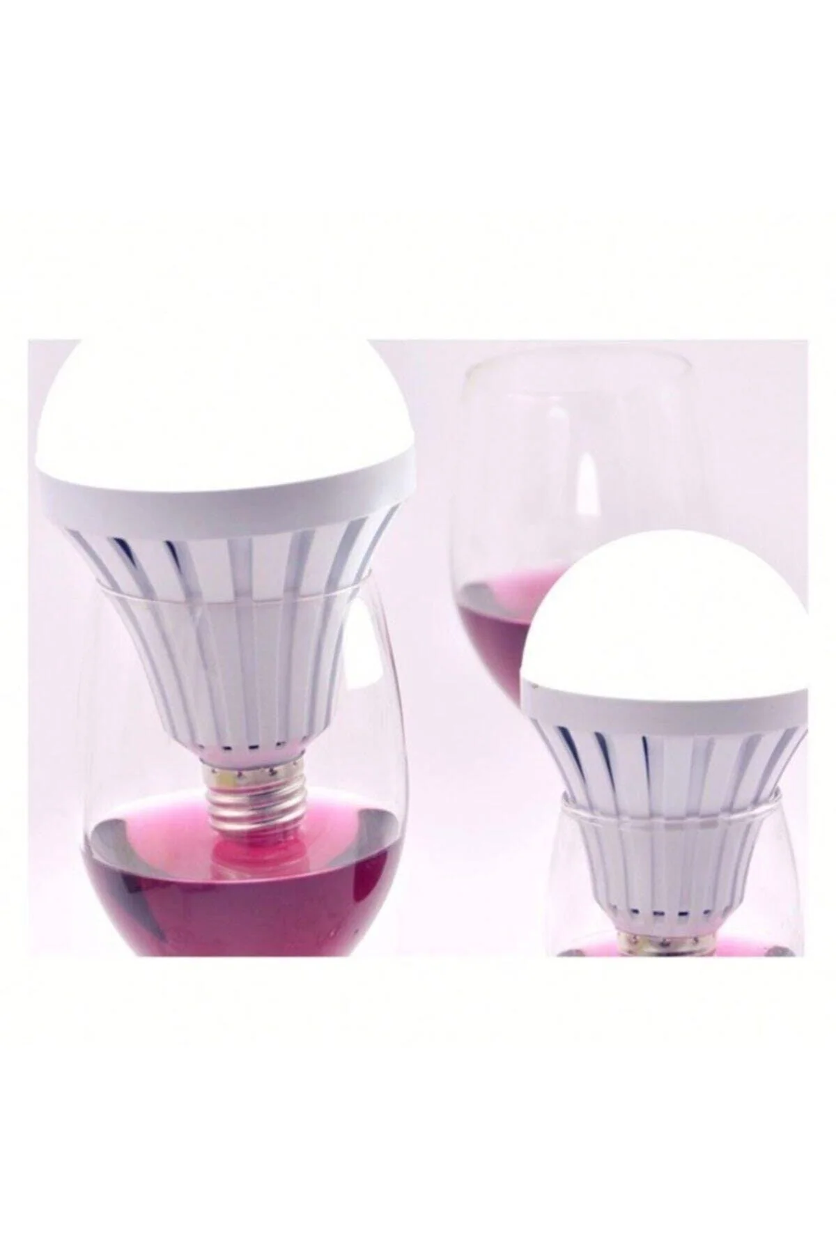 Pack of 3 white LED lights, 40W total, automatic rechargeable