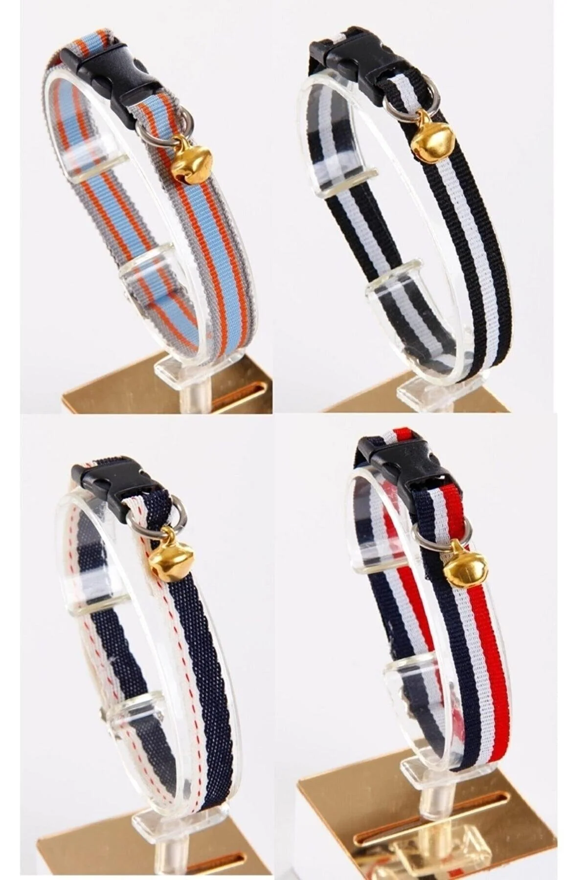 Natural flea-repellent cat collar set for cats and small dogs