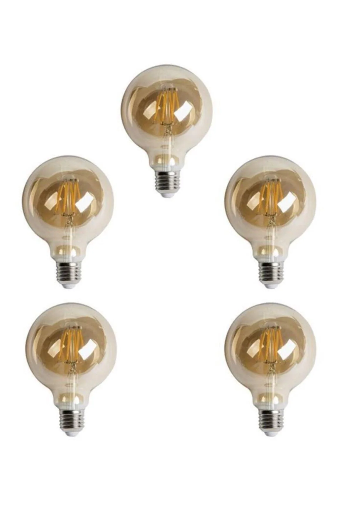 Yellow LED Bulb Set with E27 Socket for Decorative Lighting