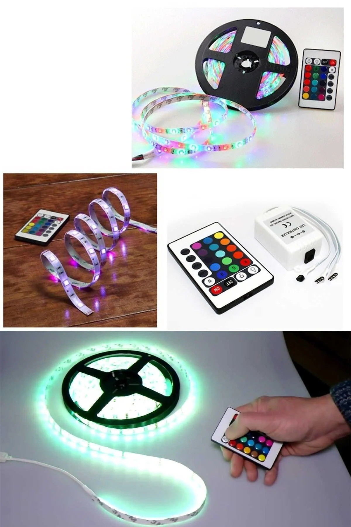 5 meter LED strip light with remote control and 20 lighting modes