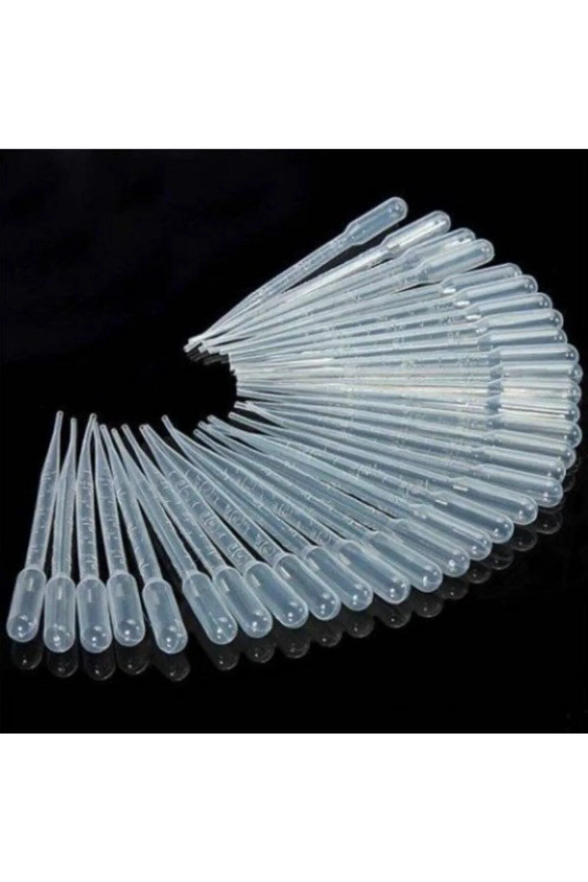 3 ml Plastic Pasteur Pipettes with Measurement Marks - Pack of 50