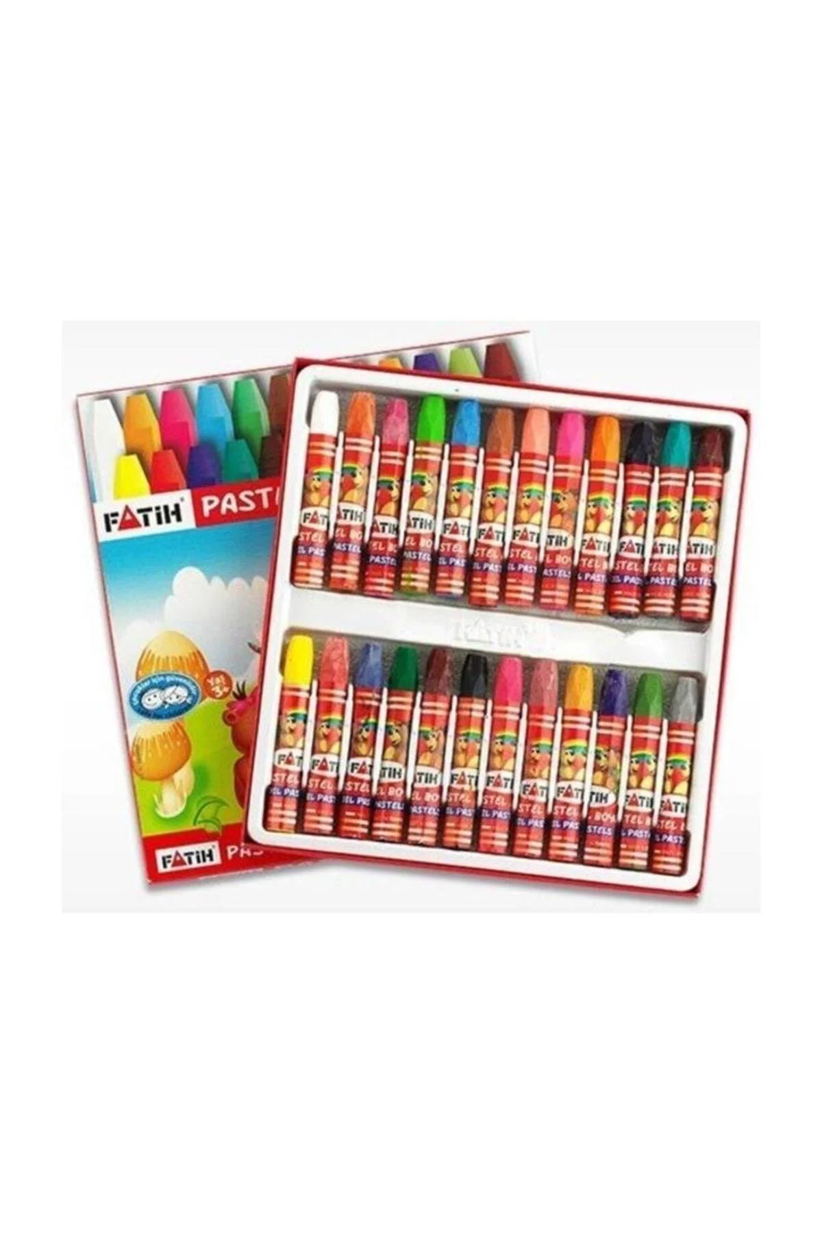 24‑Color Pastel Crayon Set for Kids