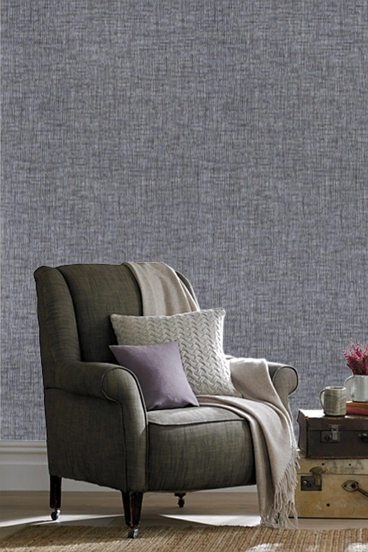 Stain and dirt-resistant breathable wallpaper roll for walls and ceilings (5 m²)