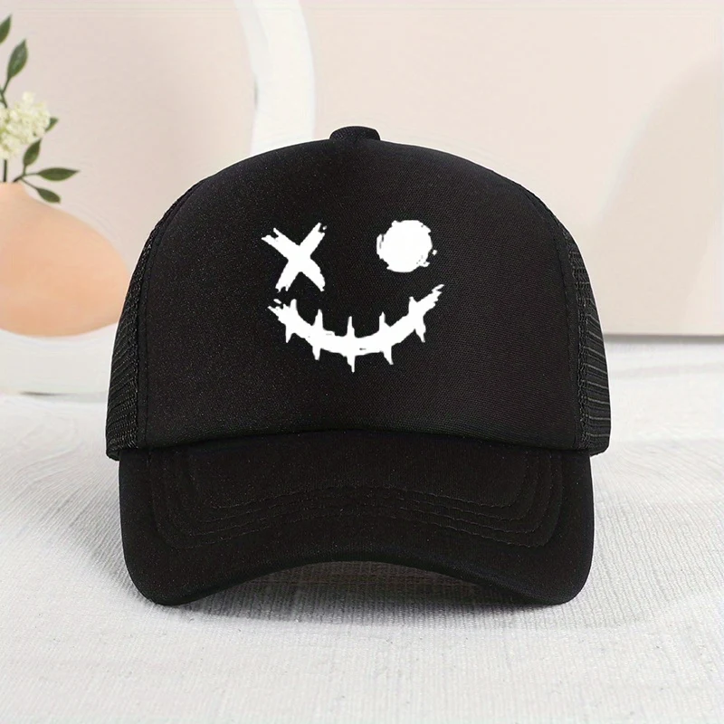 Breathable mesh baseball cap for kids with sun protection