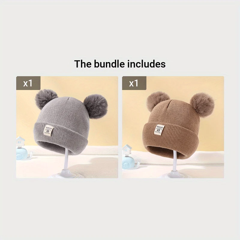 Unisex winter knit hat with stretch-fit for warmth and comfort