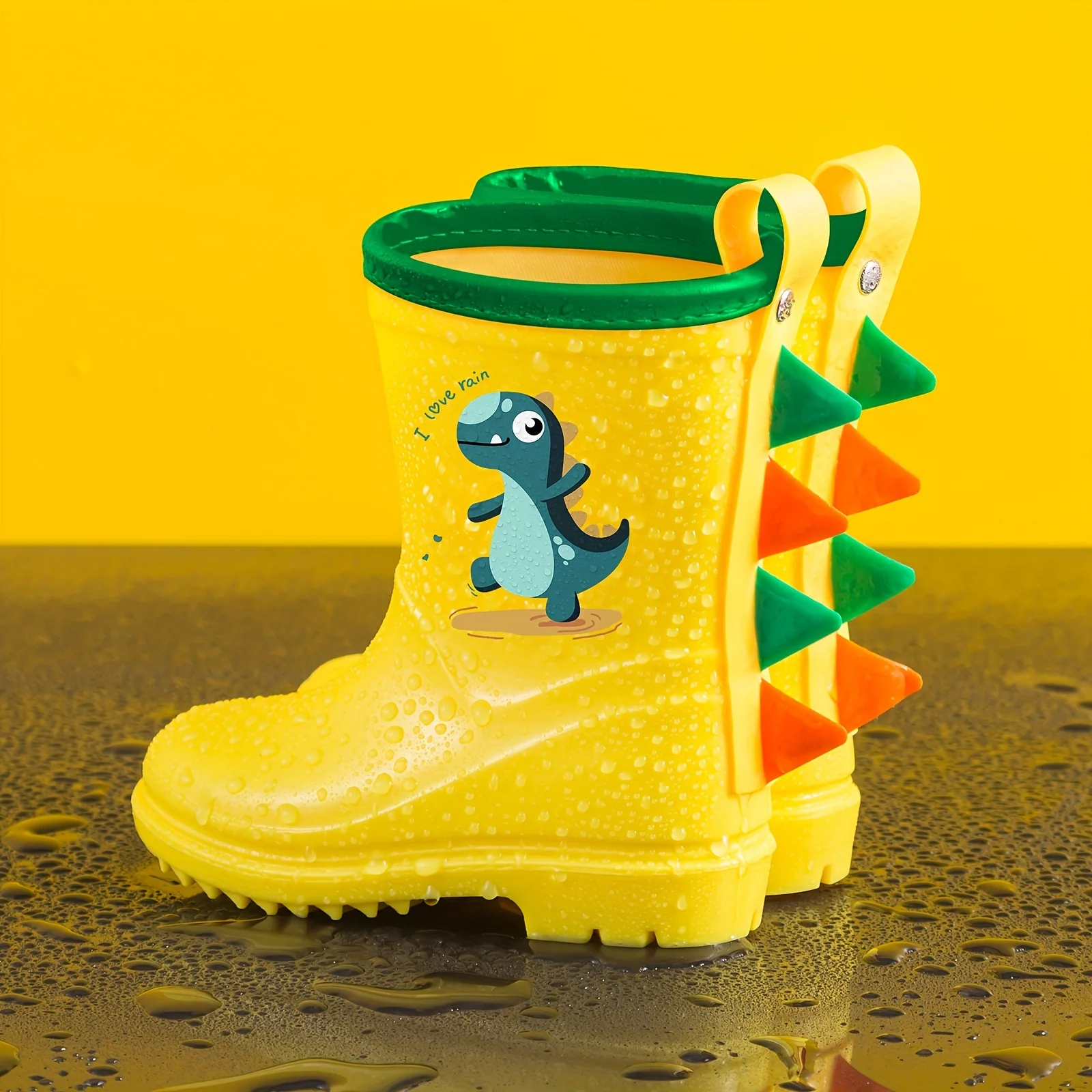 Children's Mid-Calf Dinosaur Rain Boots – Non‑Slip, Suitable for Ages 1‑8