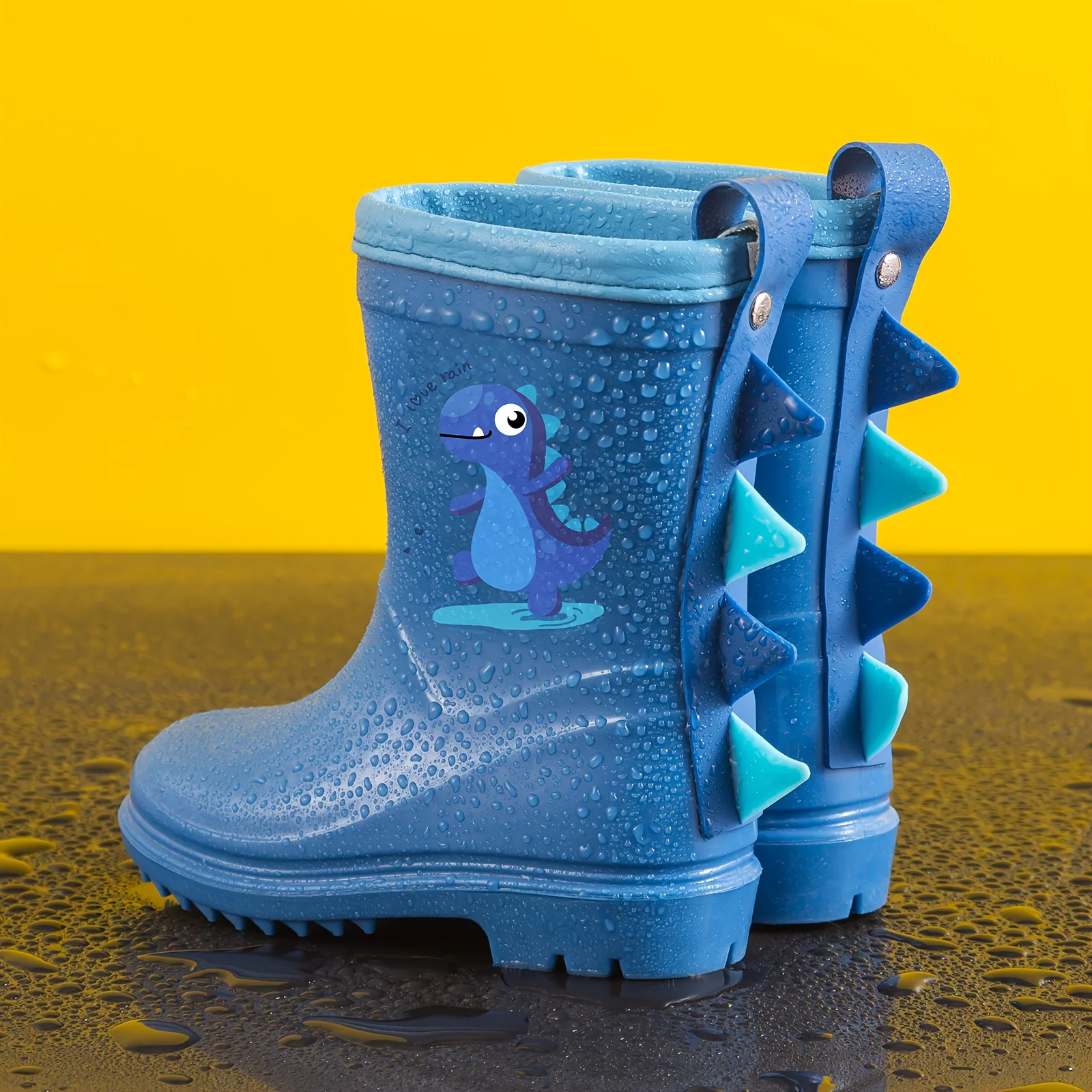 Children's Mid-Calf Dinosaur Rain Boots – Non‑Slip, Suitable for Ages 1‑8