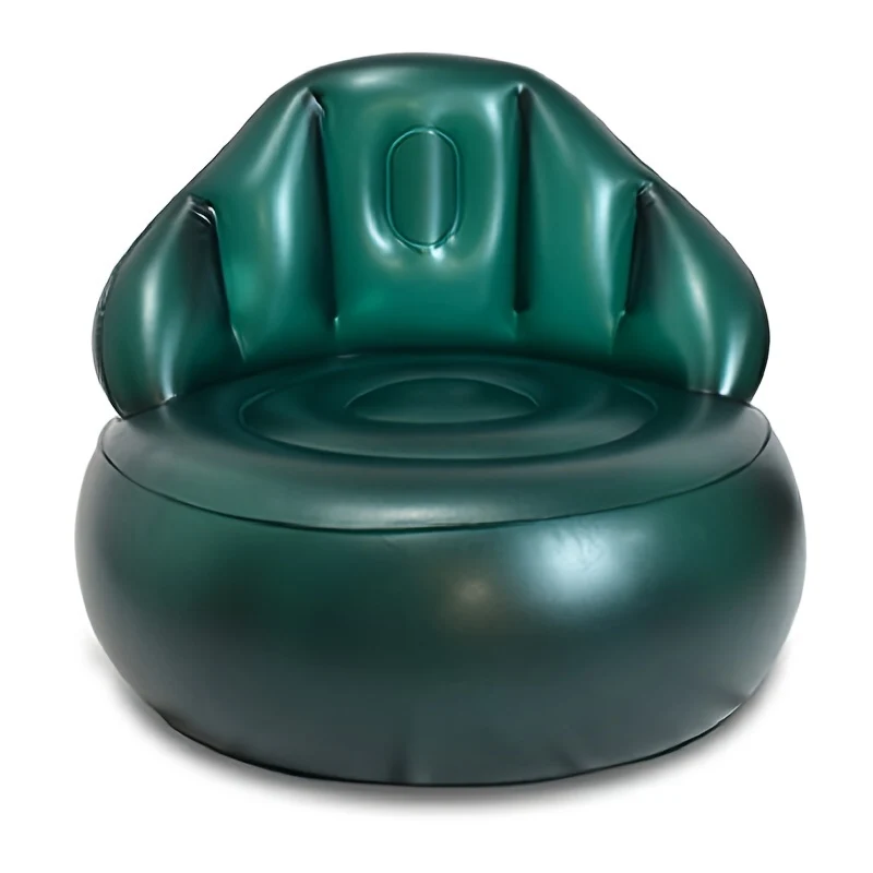 Blue Inflatable Air Sofa – Portable Blow-Up Couch for Indoor and Outdoor Use